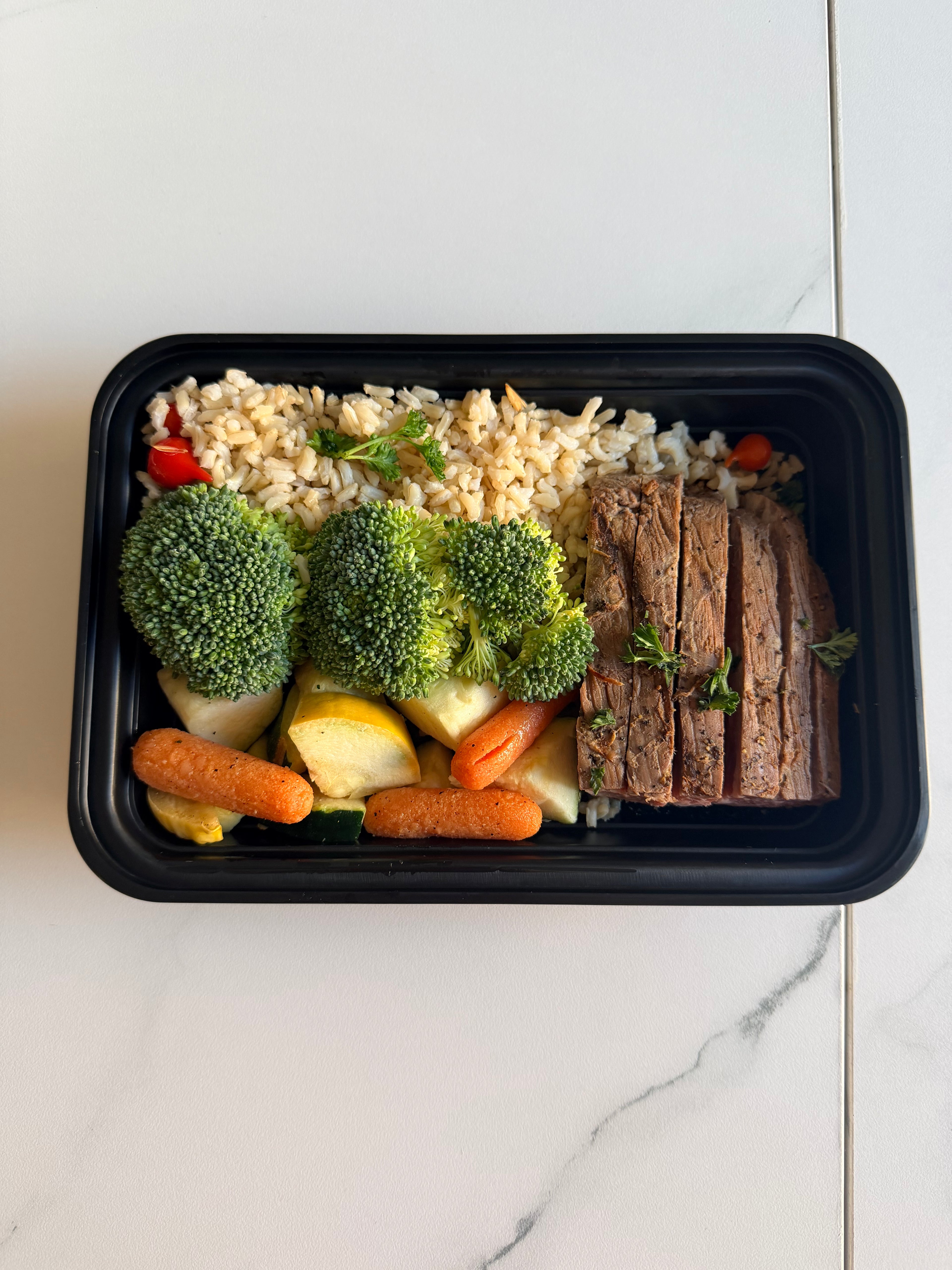 Grilled Flank Steak and Roasted Sweet Potatoes