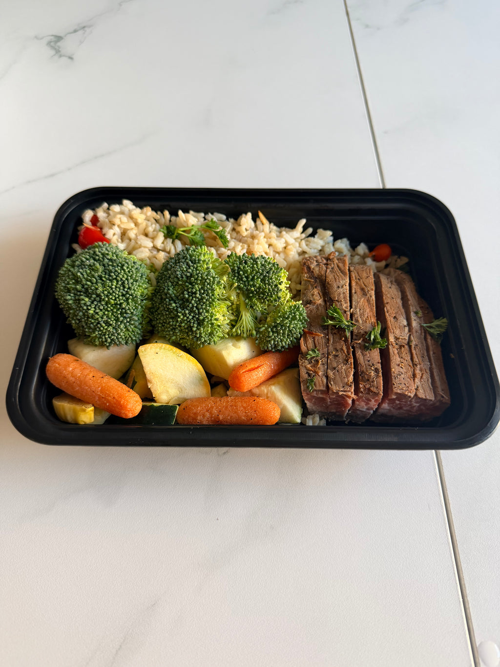 Grilled Flank Steak and Roasted Sweet Potatoes