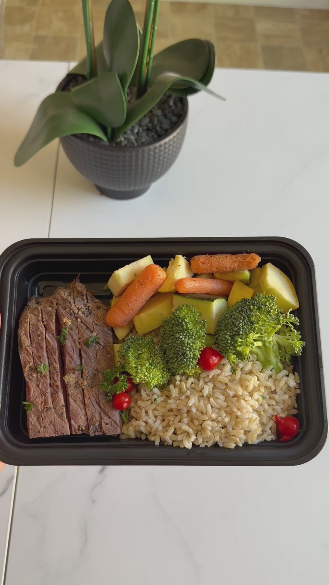 Grilled Flank Steak and Roasted Sweet Potatoes